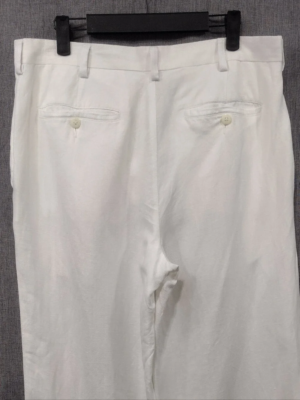 Cubavera Linen Rayon Men's Dress Pants - Straight Leg 32X30 White Office Career